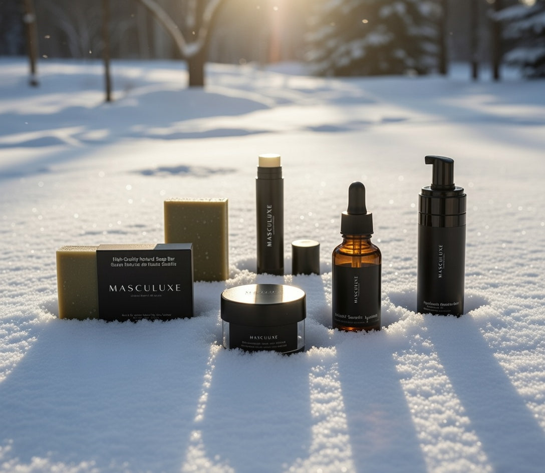 Our Winter recommended products featured in a snowy environment