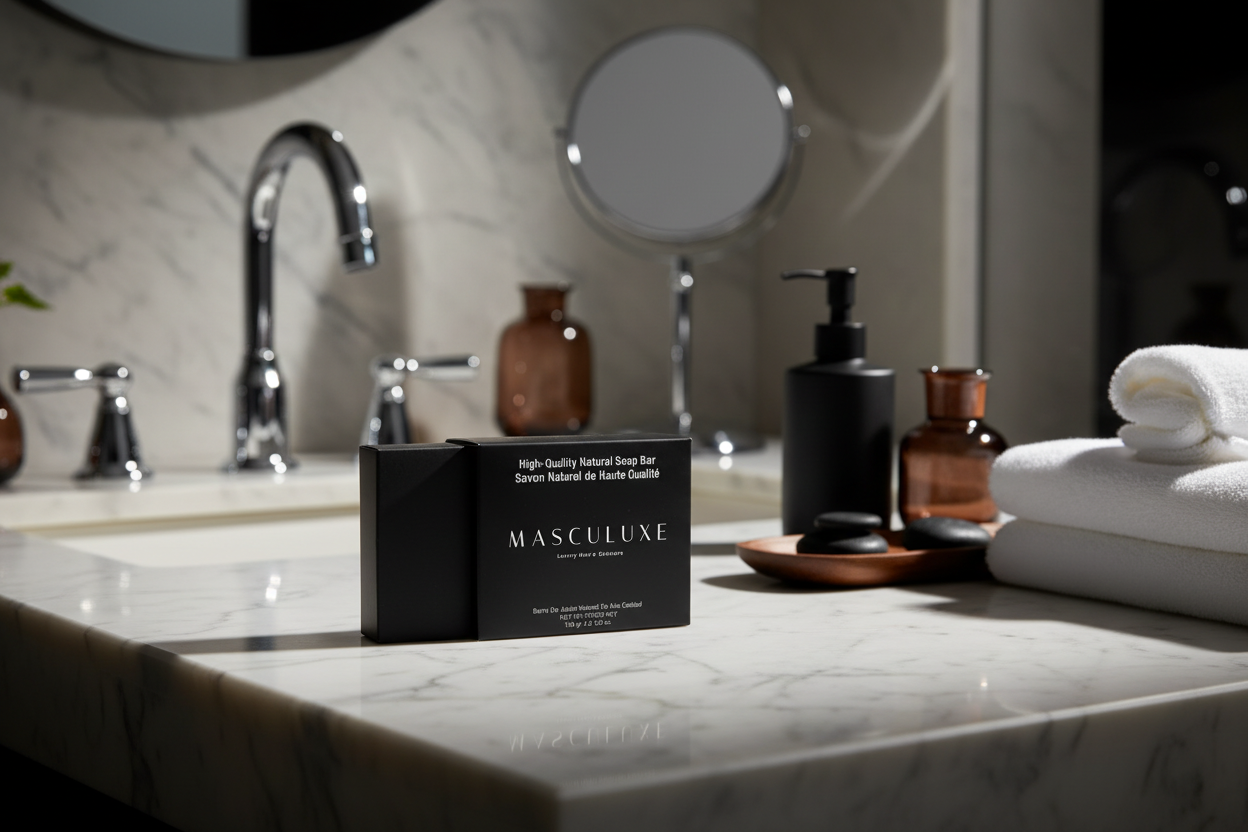 MASCULUXE Natural Soap - Charcoal